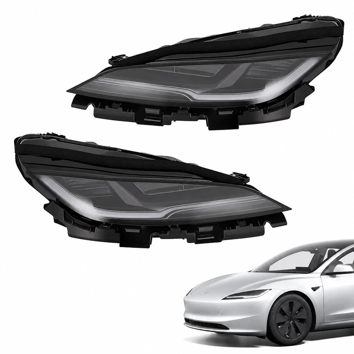 TESERY Headlight Assembly for Model 3 Highland丨PN 1694086/1694087 - Tesery Official Store
