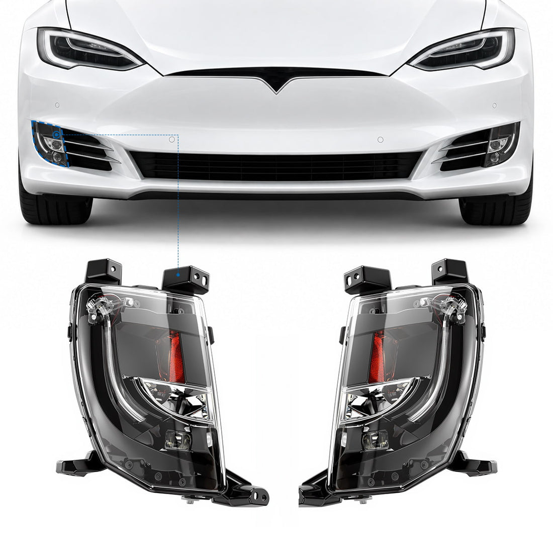 TESERY LED Fog Light Replacement for Model S (16-20) - Tesery Official Store