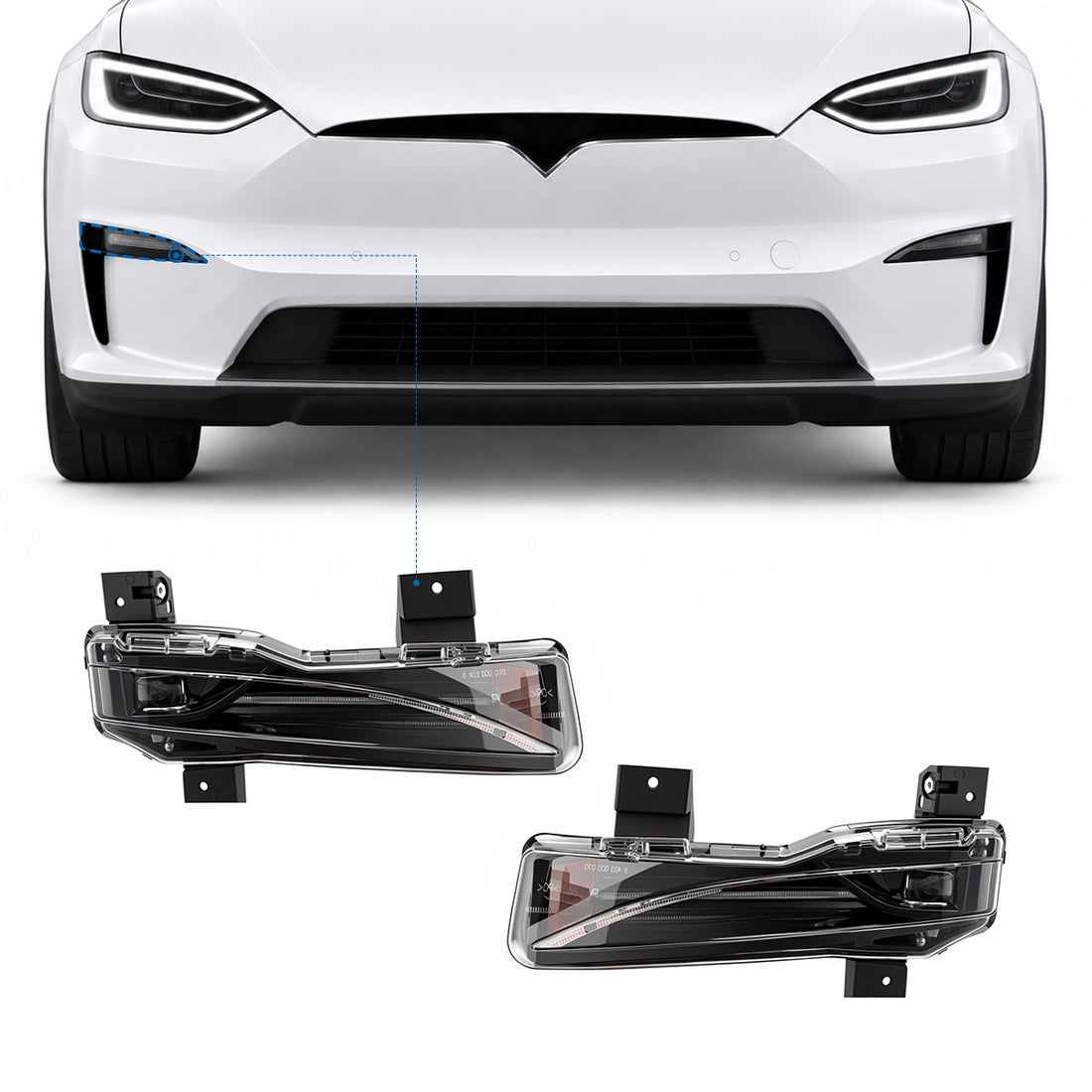 TESERY LED Fog Light Replacement for Model X (22-26) - Tesery Official Store