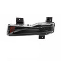 Opposite-side lower-light assembly with a clear lens and amber inner reflector.