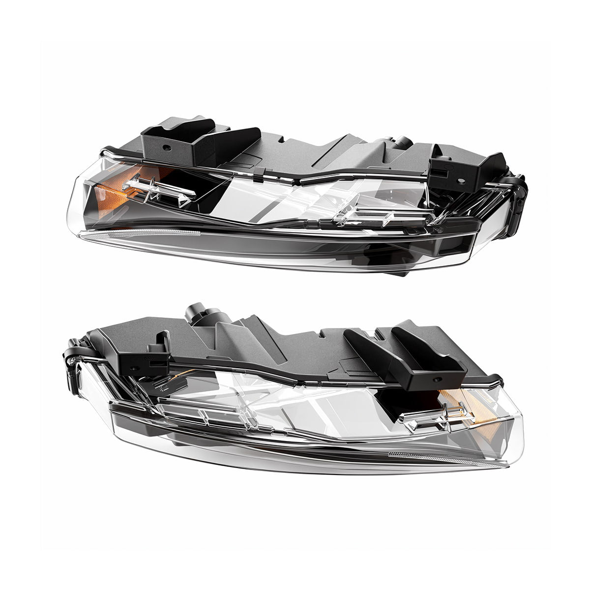 Two angled views of the lower-light housings and mounting brackets.