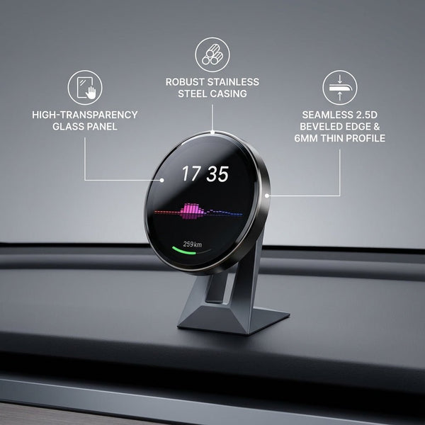 Tesery MagLink HUD - OLED Magnetic Dashboard Display for Model Y Juniper / Model 3 Highland - Tesery Official Store