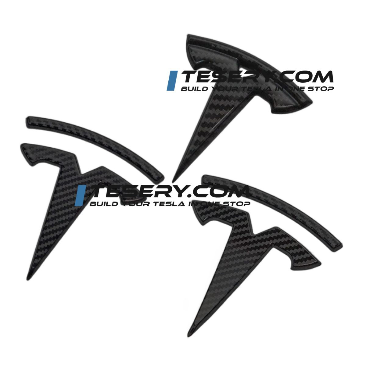 Tesla Logo "T" Emblem for Model 3 / Y (Set of 3) - Tesery Official Store