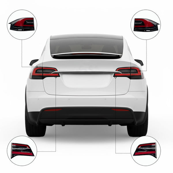 Turn Brake Lamp & Inner Tail Light Replacement for Model X (16 - 20) - Tesery Official Store
