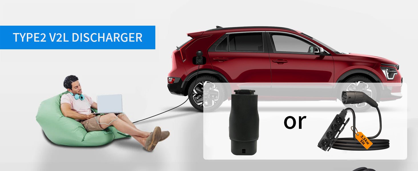 Type 2 V2L Discharger Adapter | Vehicle - To - Load - Tesery Official Store