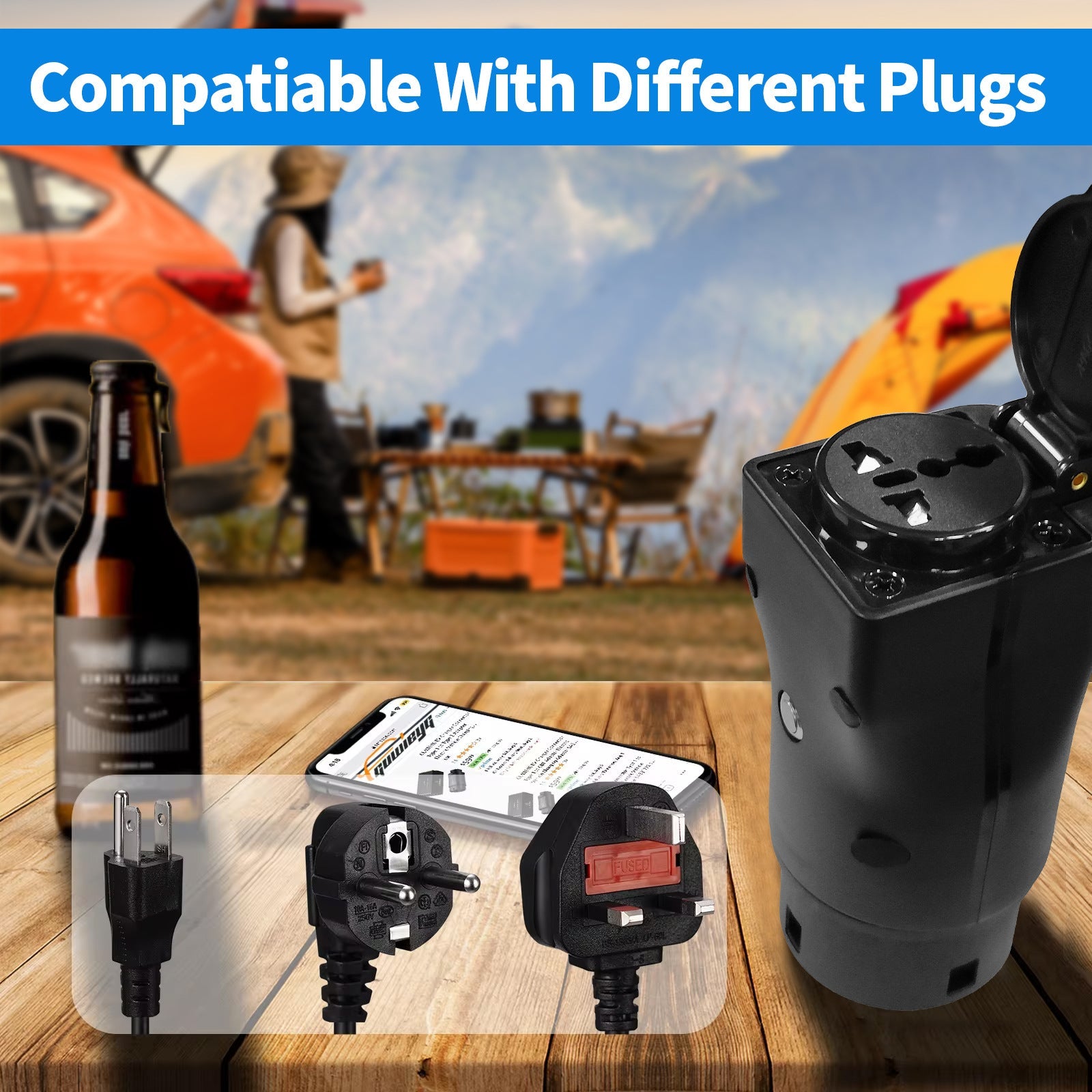 Type 2 V2L Discharger Adapter | Vehicle - To - Load - Tesery Official Store