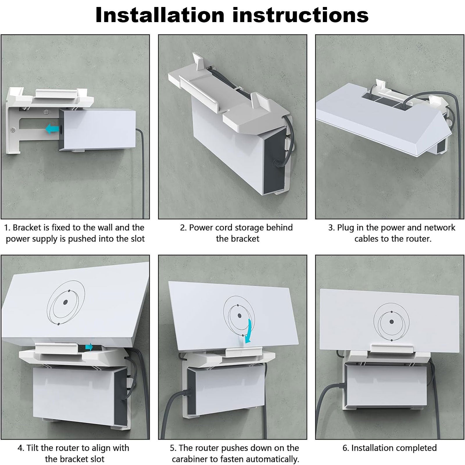 Wall Mount Kit for Starlink Gen 3 Router & Power Adapter - Tesery Official Store