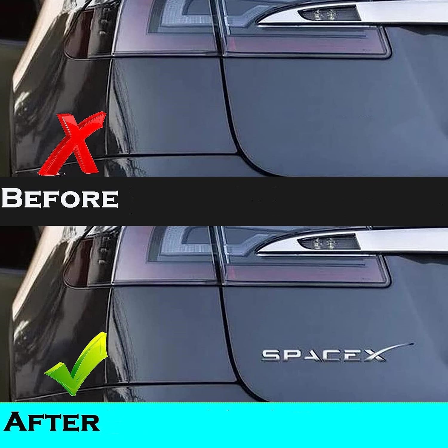 3D Metal Rear Trunk Sticker Emblem Sticker for Tesla Model 3/Y/S/X - Tesery Official Store