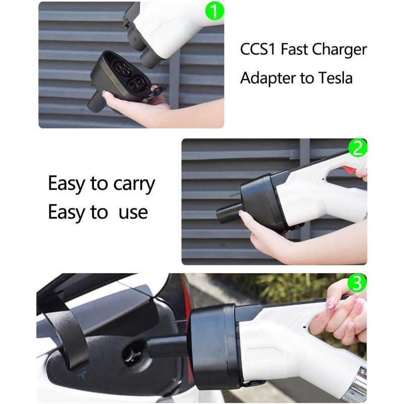 CCS1×J1772 2-in-1 Charging Adapter for Tesla Model 3/Y (After 2020.2 and 2019-2022 Original Supports CCS1) - Tesery Official Store
