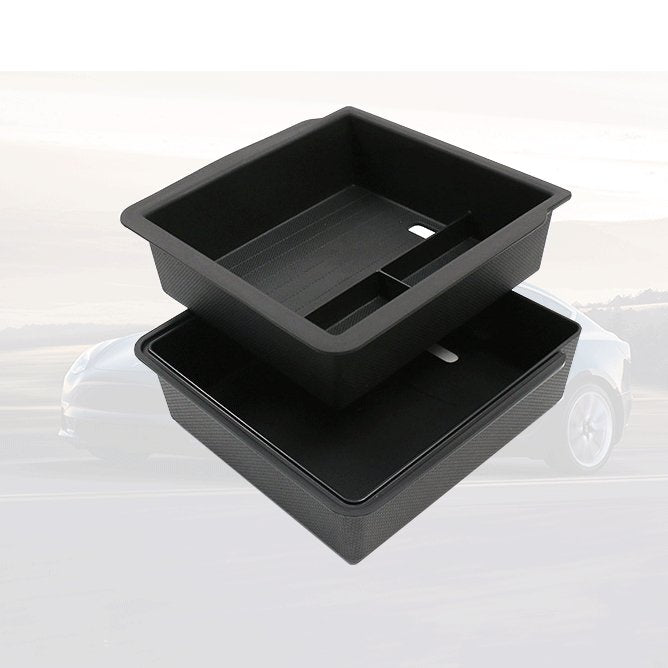 Center Armrest Storage Box Double - Layered for Tesla Model 3 Highland - Tesery Official Store