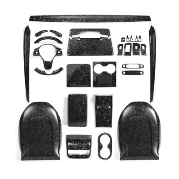 Genuine Forged Carbon Fiber Interior Mods Wrap Kit for Tesla Model 3 / Y - Tesery Official Store