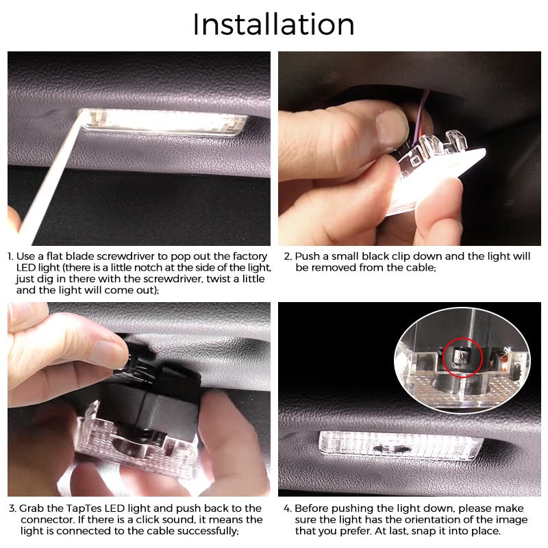 LED door flood light suitable for Tesla Model 3/Y/S/X (2PCS) - Tesery Official Store