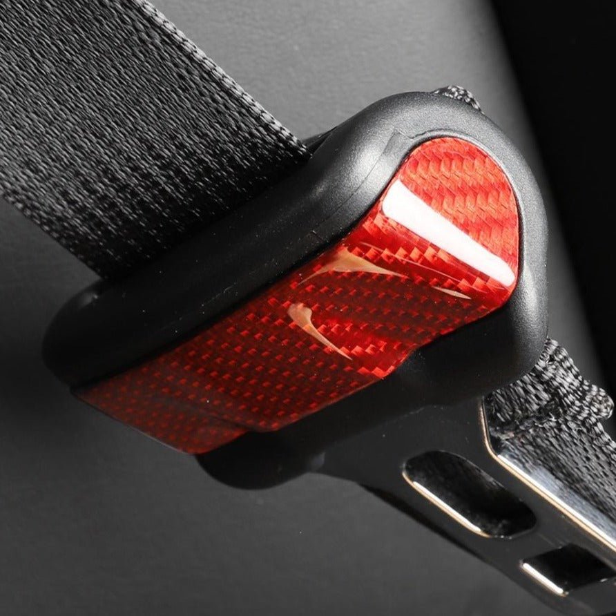 Model 3 / Y Seat Belt Buckle Cover Trim - Carbon Fiber Interior Mods（2pcs） - Tesery Official Store