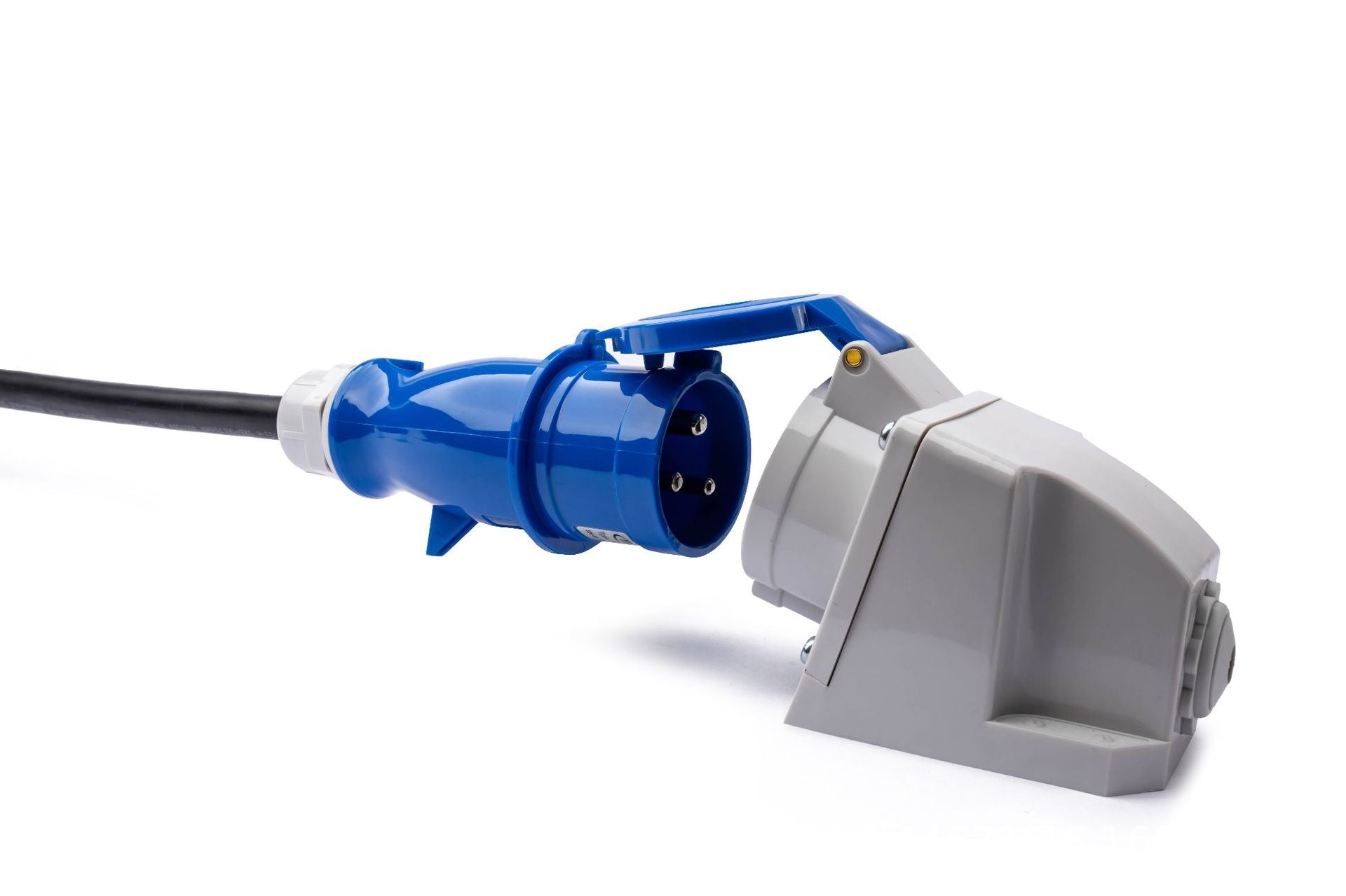 Portable Type 2 Charger| 250V | 32A | 3 Pin Blue Industrial Plug | 16ft - Tesery Official Store