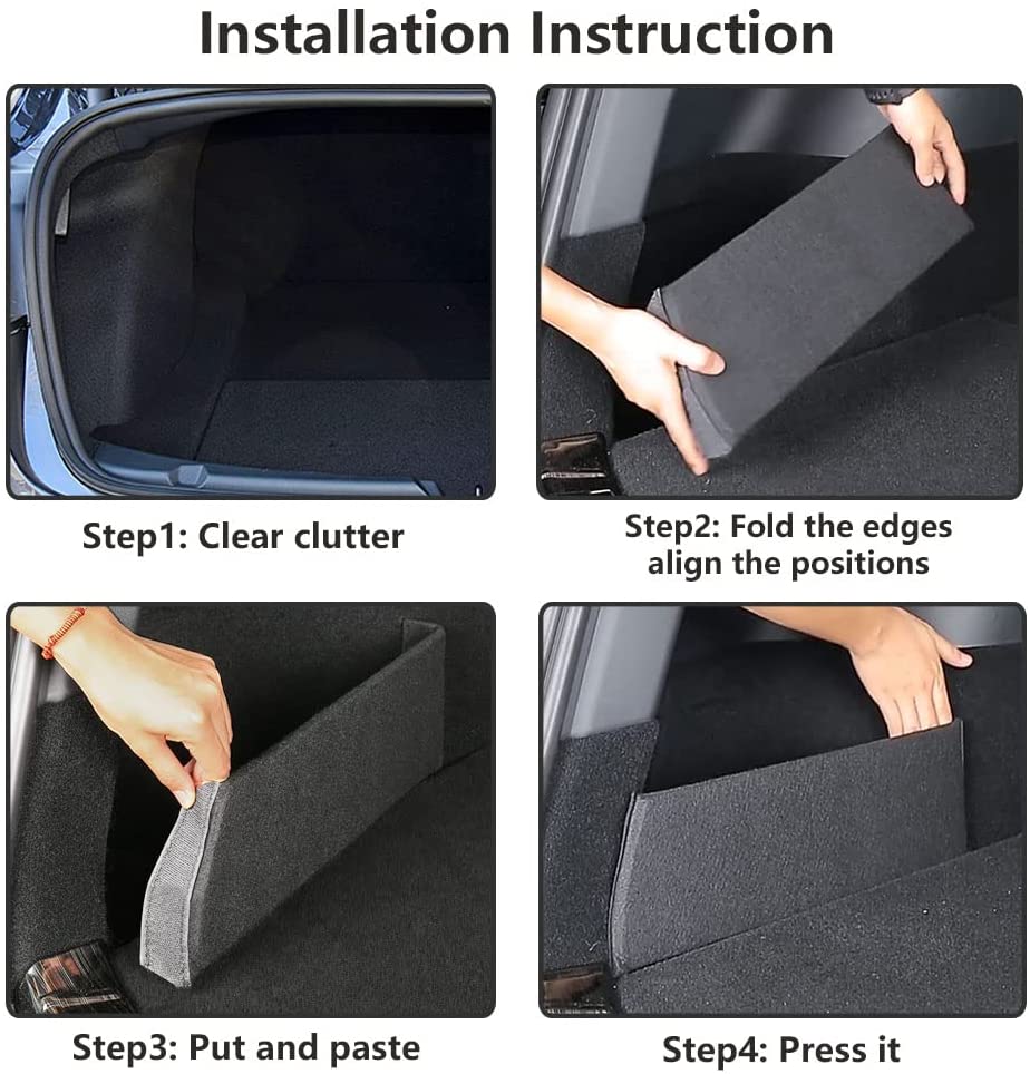 Rear Trunk Organizer Side Divider for Tesla Model 3 2017-2023.10 & Model Y 2020-2024 - Tesery Official Store