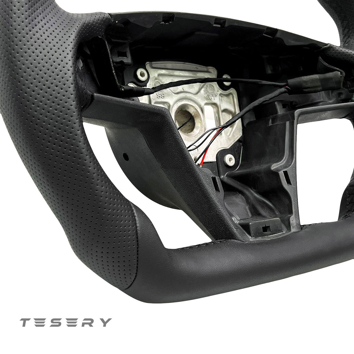 Round Steering Wheel Replacement for Tesla Model S / X 2021+【Style 1】 - Tesery Official Store