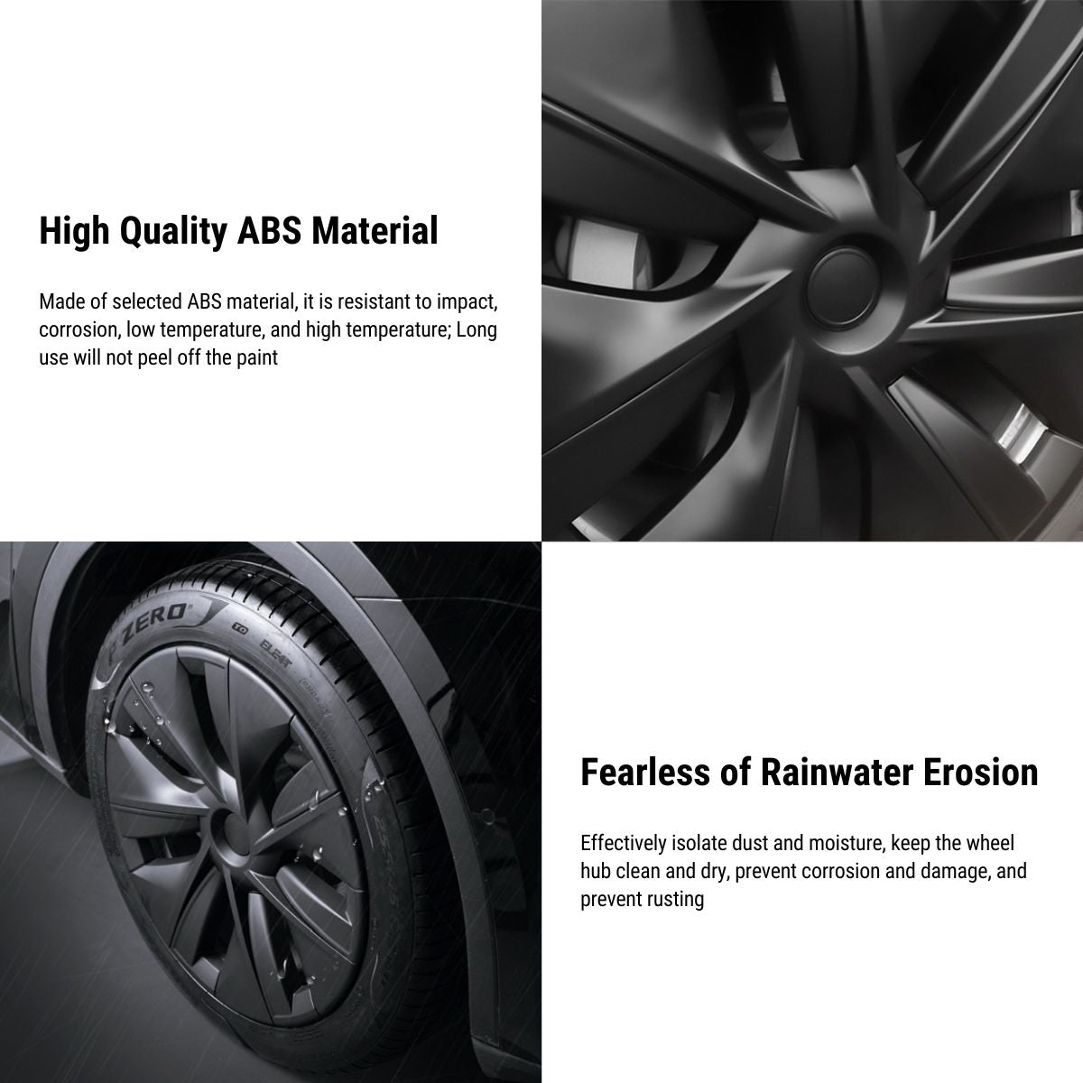 TESERY 19″ Gemini Dark Wheels Cover for Tesla Model Y (4PCS) - Tesery Official Store