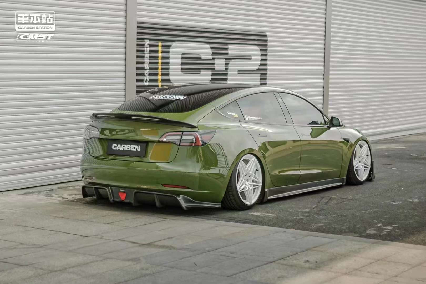 TESERY Carbon Fiber Rear Spoiler Ver.4 for Tesla Model 3 - Tesery Official Store