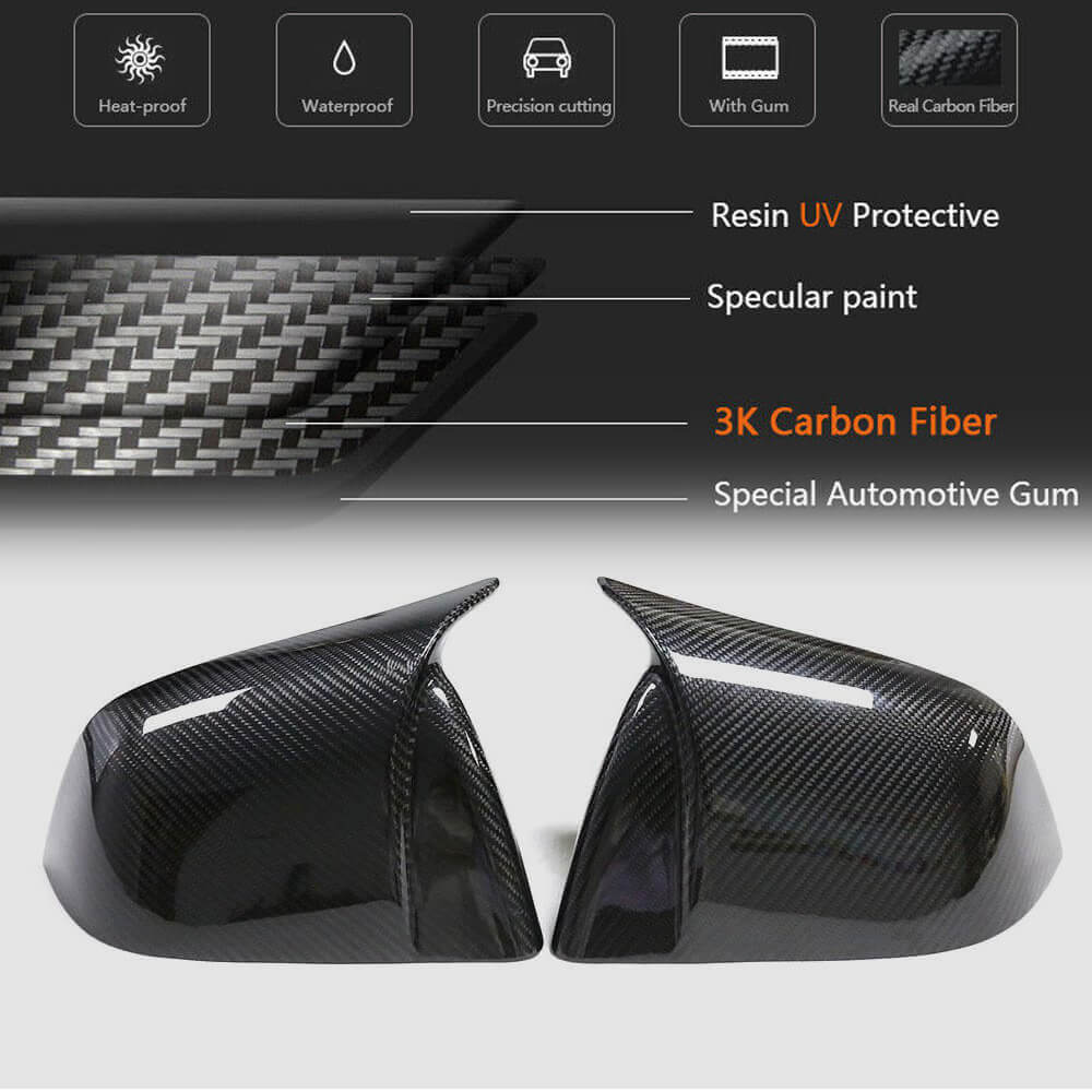 TESERY Mirror Cap for Tesla Model 3 / Y ( Sporty Style ) - Carbon Fiber Exterior Mods - Tesery Official Store