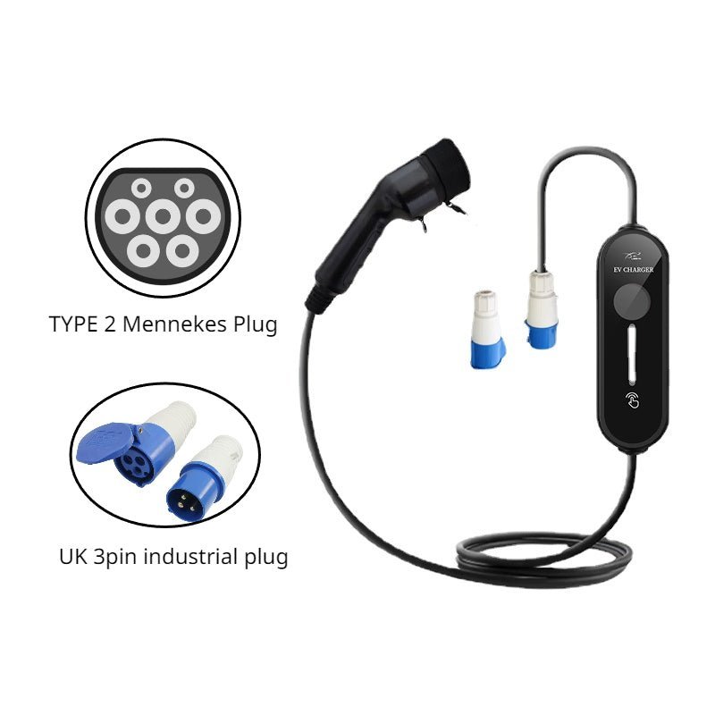 TYPE 2 Mennekes Level 1 Electric Vehicle (EV) Charger - Tesery Official Store