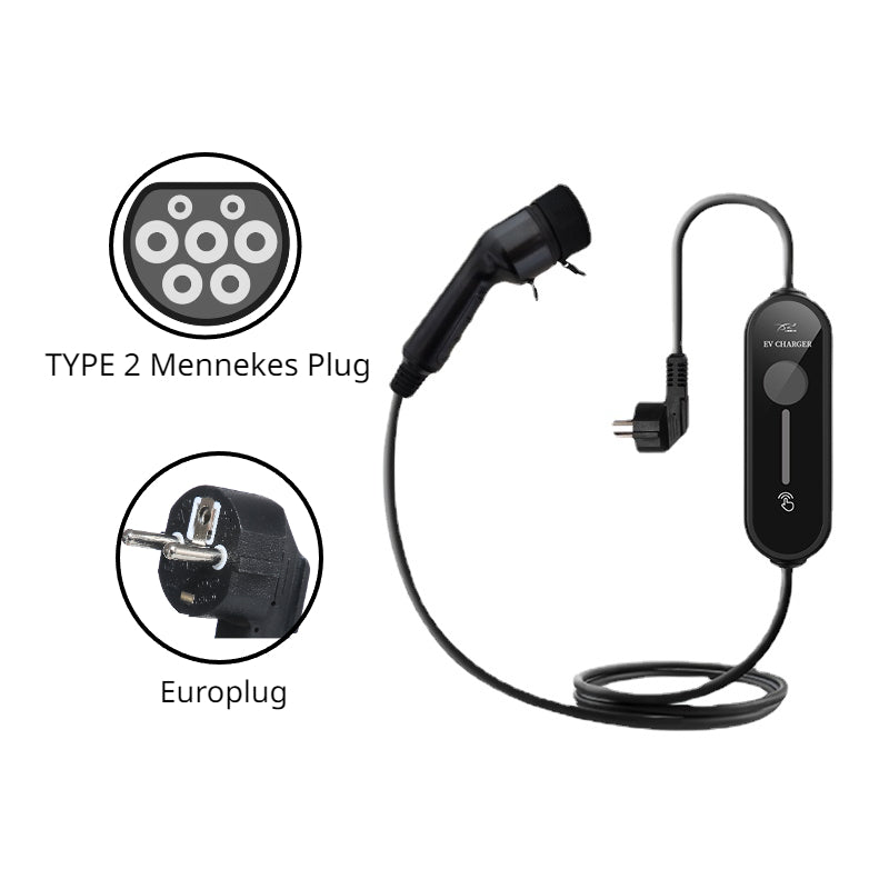 TYPE 2 Mennekes Level 1 Electric Vehicle (EV) Charger - Tesery Official Store