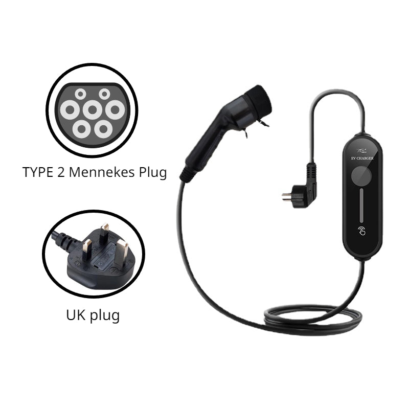 TYPE 2 Mennekes Level 1 Electric Vehicle (EV) Charger - Tesery Official Store