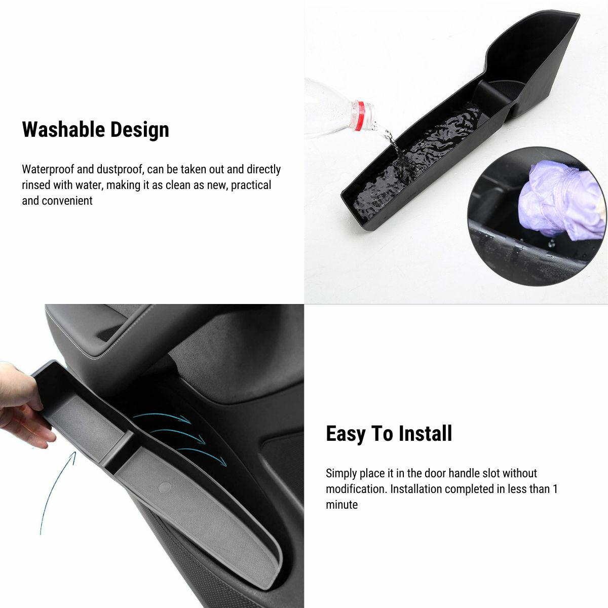 Under Door Storage Box Organizer for Tesla Model 3 2017-2023 (4 pcs) - Tesery Official Store