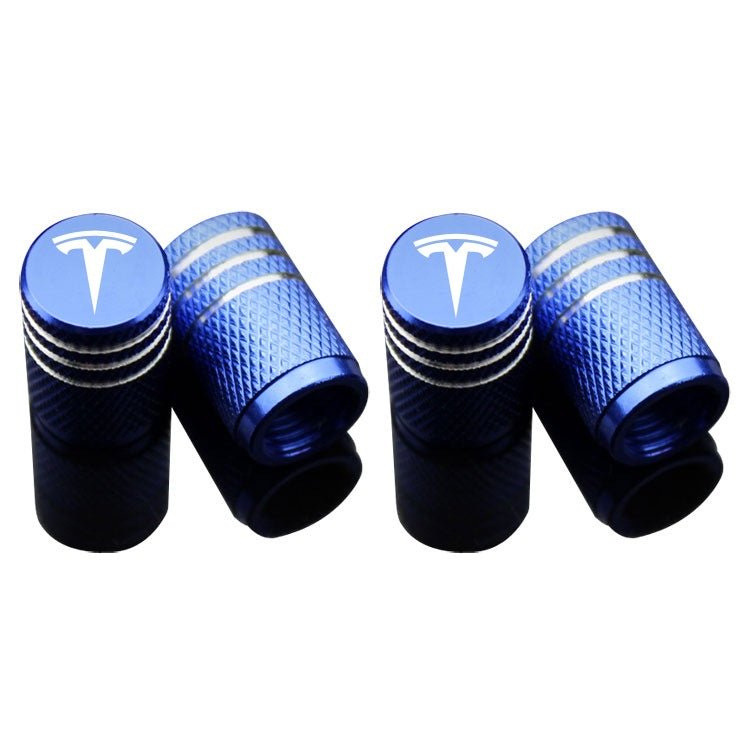 Valve Stem Caps 4 Pack Fit Suitable for Tesla 3/Y/S/X 2017-2023 - Tesery Official Store