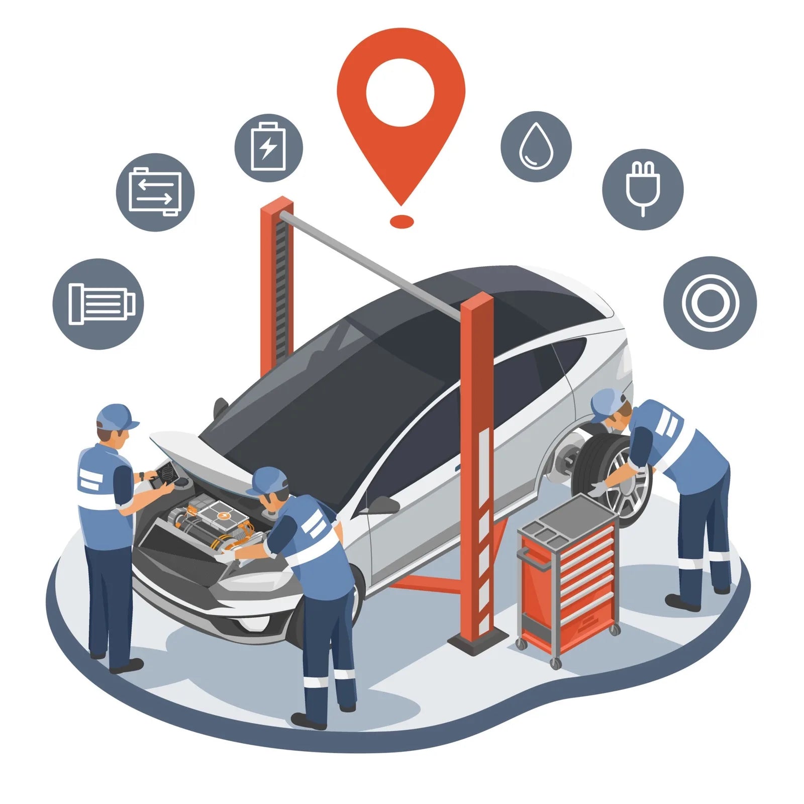 Automotive service network for Tesla owners